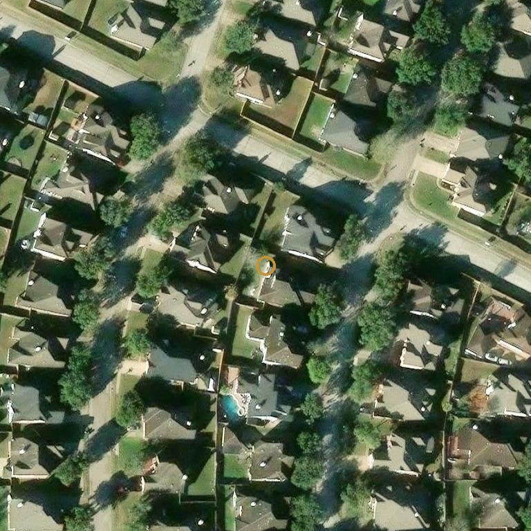 Aerial of 4018 Elm Stream Ct, Fresno, TX 77545