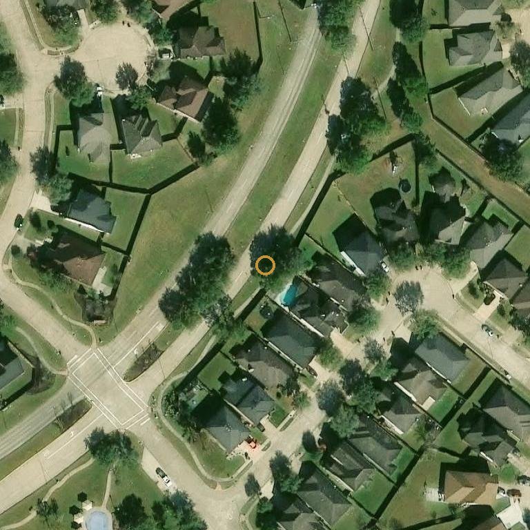 Aerial of 4714 Brazos Point Ln, Fresno, TX 77545