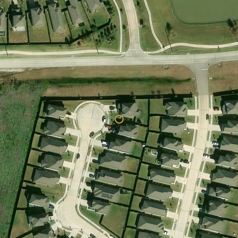 Aerial of 4910 Michael Christopher Dr, Rosharon, TX 77583