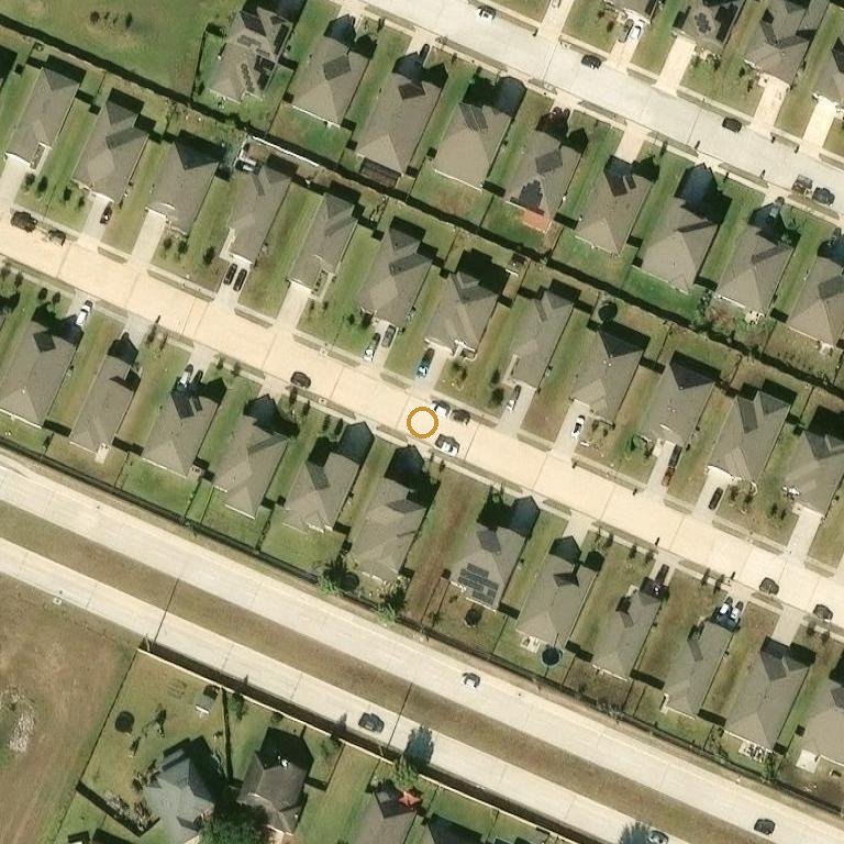 Aerial of 5820 Bluebonnet Ln, Rosenberg, TX 77469
