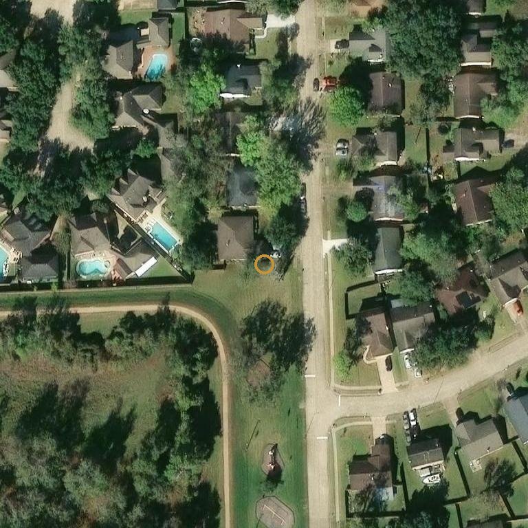 Aerial of 615 Old Colony Dr, Richmond, TX 77406
