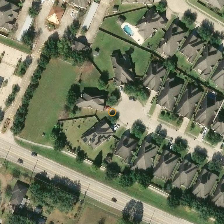 Aerial of 6206 Orange Blossom Ln, Rosenberg, TX 77471