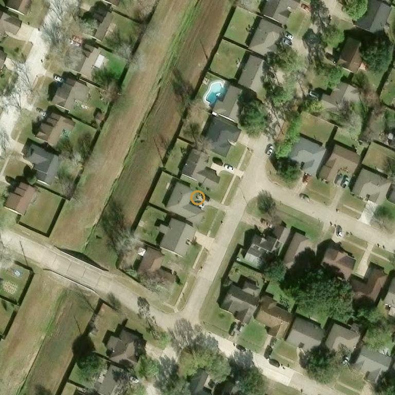 Aerial of 623 Shenandoah Dr, Richmond, TX 77469