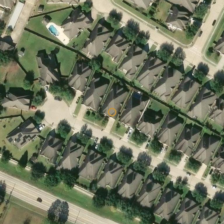Aerial of 6235 Orange Blossom Ln, Rosenberg, TX 77471