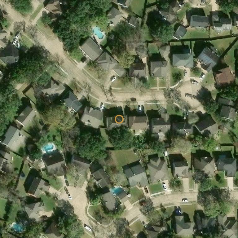 Aerial of 6431 Box Bluff Ct, Sugar Land, TX 77479