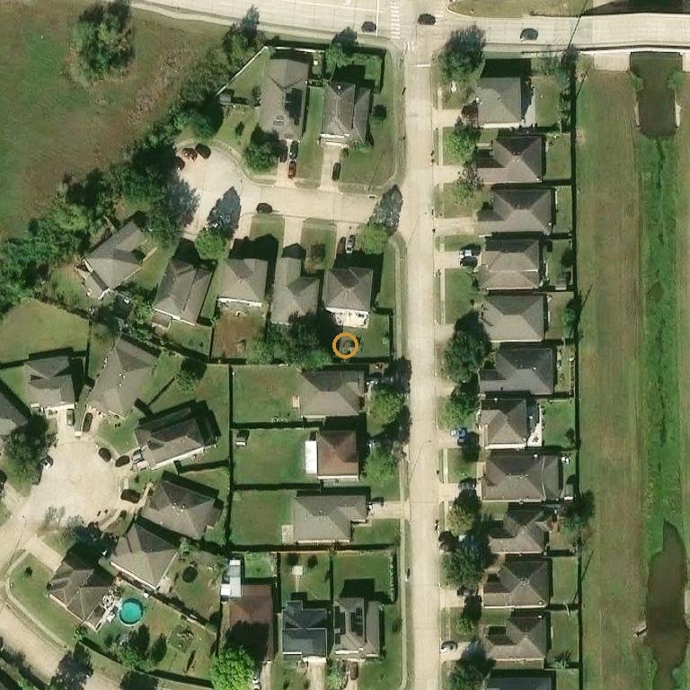 Aerial of 7119 Chickory Woods Ln, Houston, TX 77083