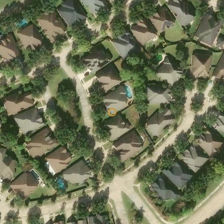 Aerial of 7218 Spring Meadow Ln, Katy, TX 77494