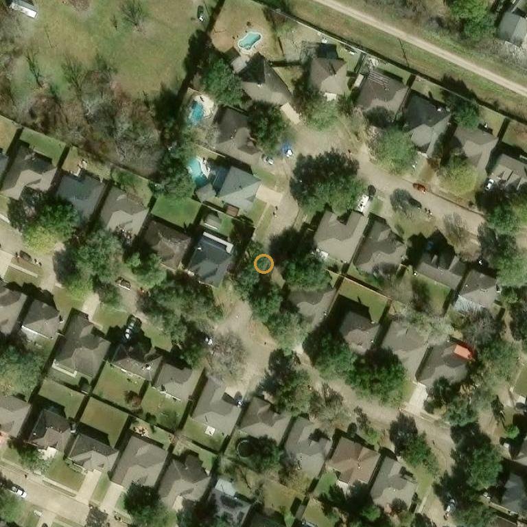 Aerial of 7307 Red River Dr, Richmond, TX 77469