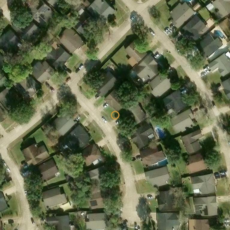 Aerial of 7315 El Cresta Dr, Houston, TX 77083