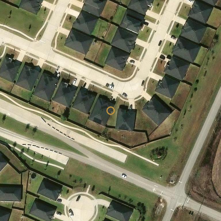 Aerial of 7319 Marina Heights Way, Rosenberg, TX 77469