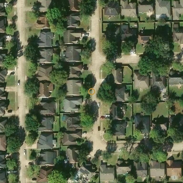 Aerial of 7811 San Lucas Dr, Houston, TX 77083