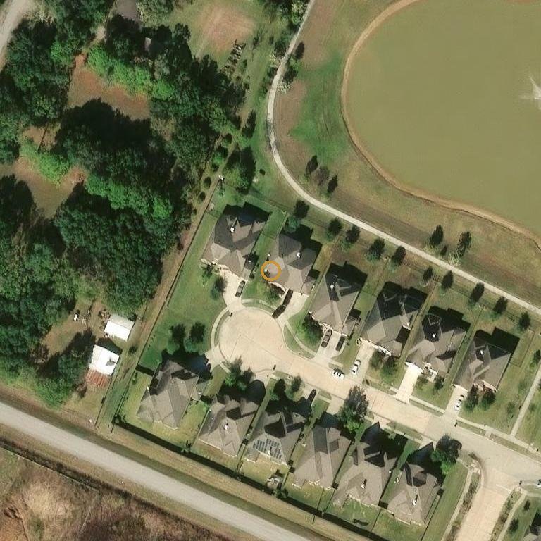 Aerial of 7903 Grace Ct, Rosenberg, TX 77469