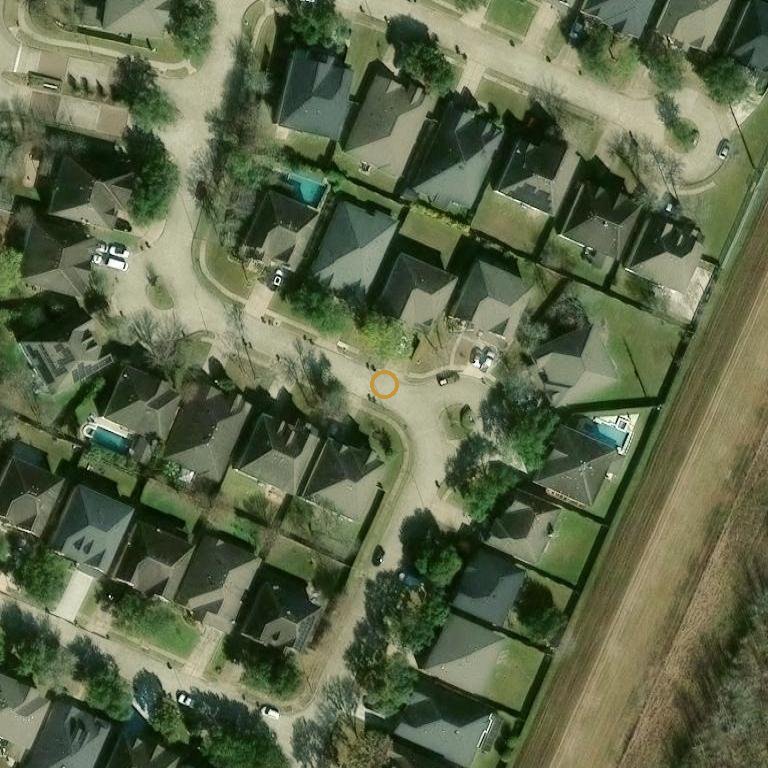 Aerial of 8119 Moss Stone Dr, Sugar Land, TX 77479