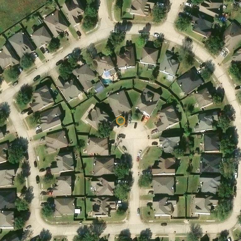 Aerial of 8302 Ballina Ridge Ct, Houston, TX 77083