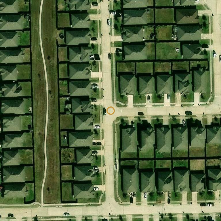Aerial of 8522 Sacred Lotus Ln, Rosharon, TX 77583