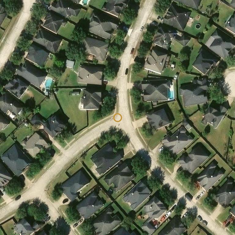 Aerial of 8903 Rocky Knoll Ln, Rosenberg, TX 77469