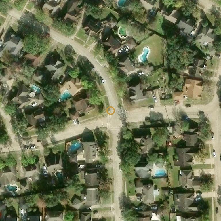 Aerial of 9202 Rocky Valley Dr, Houston, TX 77083