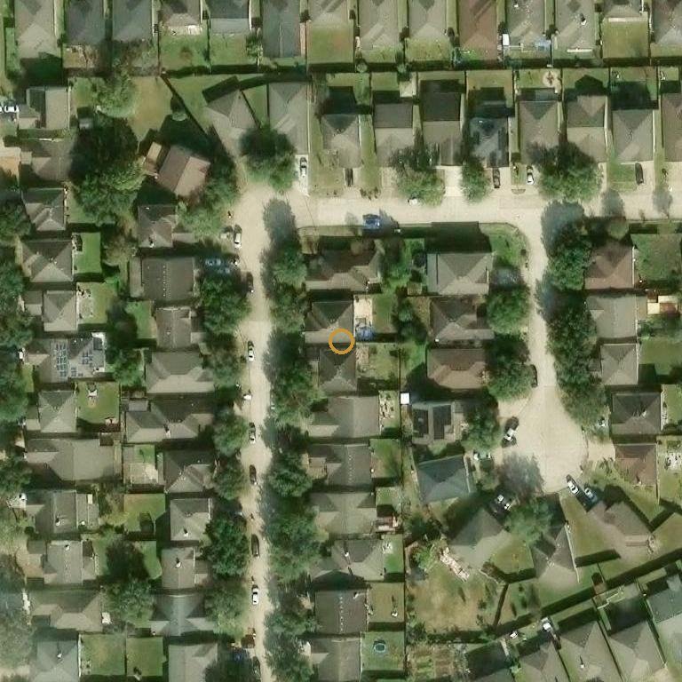 Aerial of 9230 Grove Haven Dr, Houston, TX 77083