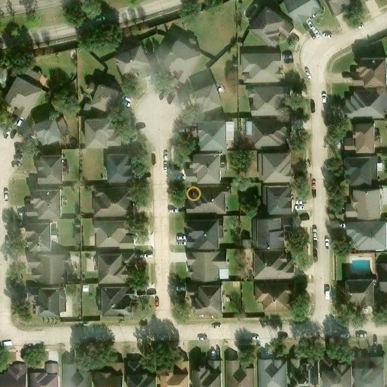 Aerial of 9410 Jowett Pl, Sugar Land, TX 77478